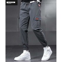 인사이드마켓 남성용 밴딩 카고 조거 팬츠