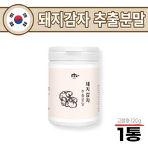 돼지감자추출분말 120g 국산 돼지감자 분말 뚱딴지 가루 이눌린 덱스트린 Dextrine 대지감자 되지감자 추출액 식사대용 아침대용 아버지 아빠 중년 노인 부모님 선물, 1통
