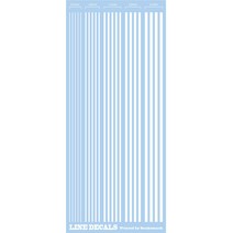 산코 마크 공업 렙토지다 프라 모델 용 물 전사 라인 데칼 화이트 9 × 21cm G-09