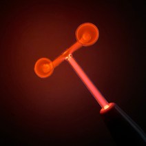 고주파 전극 버섯 HF 교체 지팡이 바이올렛 레드 레이 얼굴 기계 스킨 케어 바디 마사지 스파 장치, Red Electrode, 01 Red Electrode