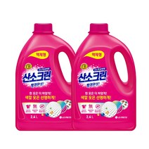 테크 산소크린 플러스 표백제 2.4L 99.9% 살균, 2통