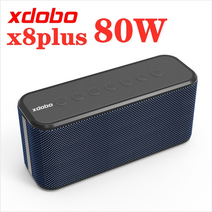 휴대용 무선 미니 무드등 거실 자전거 블루투스 스피커 XDOBO X8 Plus 무선 스피커 스피커 사운드 칼럼 초고 출력 80W 서브 우퍼 스마트 폰 충전 붐 박스 XDOBO, 푸른