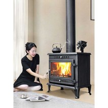 주물 벽난로 불멍 실내 화목 장작 난로 주택 난방, CJ16 모델