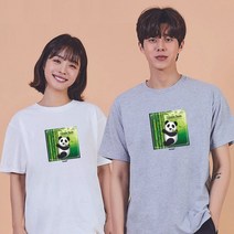 키밍 중국판다 캐릭터티 오버핏맨투맨