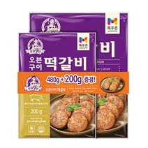 목우촌 오븐구이 떡갈비 480G+200g, 680g, 2봉