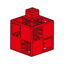 artec 아텍(Artec) 아텍블록 블록 단품 기본 사각 빨강 24피스07735