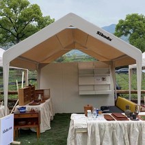 행사용캐노피 자바라 몽골 텐트 가제보 천막 3x3m, 캐노피만 2mx2m 화이트