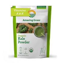 Amazing Grass 비건＆채식 자연주의 엽녹소 비타민A＆K 그린부스터 웰빙 케일파우더 5.29oz 1개