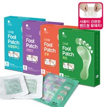에센스네이쳐 다아름 밴드형 발패치 6매입 4종 모음, 목초