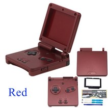 레트로 휴대용 게임기 2020 닌텐도 게임 보이 어드밴스 SP 쉘 1 세트 GBA 보호, 03 red
