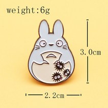 바늘쿠션 핀쿠션 XM-재미있는 일본 애니메이션 이웃집 토토로 만화 브로치 합금 에나멜 배지 핀 액세서리, 04 D