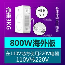 여행용 변압기 호텔 전압 어댑터 승압기 다운 강압, 800W - 110v~220v