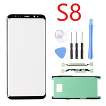 삼성 호환 갤럭시 S8 S9 G960 플러스 S10 참고 8 9 20 전면 외부 터치 스크린 유리 렌즈 교체 부품에 대 한, 한개옵션1, 01 S8 1set