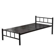 원룸 철제 침대 프레임 원룸 오피스텔 호텔 침대틀, 900x2000mm 나무 침대