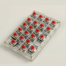 [해외] 21 키 매크로 키보드 DIY 프로그래밍 가능한 RGB 백라이트체리 기계식 키보드 게임 PC 노트북 MAC WIN7 8 10 유형 C 키보드, 녹색 스위치, without backlight
