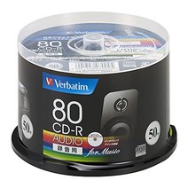 Verbatim Japan Barbay Tum Music CD-R 80 분 50 조각 흰색 장기 48x 속도 mur80fp50sv1, 상품명참조