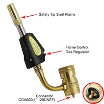 MAPP 토치 가스 용접 자체 점화 브레이징 버너 납땜 담금질 바베큐 CE 승인 HVAC/R 핸드, 한개옵션0