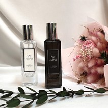 긴사각 향수병 클림프 공병 30ml 유리 스프레이 용기 투명, 긴사각 향수병(불투명) 30ml+스티커