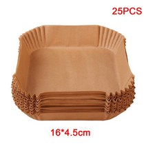 제빵 기구 도구 베이커리일회용 베이킹 페이퍼 라이너 폼 트레이 50 개 주방 그릴 양피지 에어 프라이, 01 25PCS