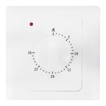 AC 220V 10A 30 분 카운트 다운 타이머 스위치 전기 디지털 시간 플러그 제어 스위치 타이머 소켓 노브 스타일 기계, 하나, 하얀