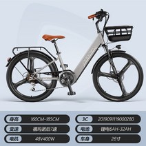 전기로드자전거 접이식 강력한 전기 자전거 성인 유럽 모빌리티 자전거 도로 동력 미니 DWH, 8.7 속도 26 인치 D