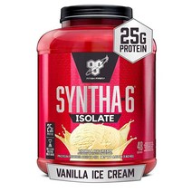 BSN 신타-6 아이솔레이트 프로틴 파우더 48회 분 유청단백질, Vanilla Ice Cream, 48 Servings (Pack of 1)