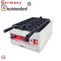 붕어빵기계 미니 잉어 붕어빵틀 금붕어 케이크 와플 콘 메이커 간식 길거리 음식 타이야키 만들기 기계, 단일사이즈