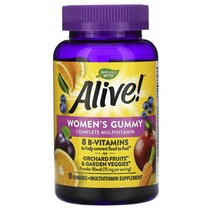 Natures Way Alive! 여성용 구미젤리 컴플리트 종합비타민 혼합 베리 맛 구미젤리 60개, 60 개