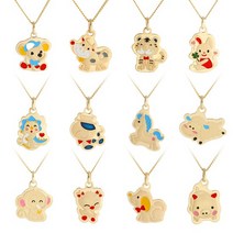 18K 미아방지 동물 캐릭터 키즈 목걸이 12종, 18K 핑크골드, 01_쥐띠(IRN32482), 18K 핑크골드:01_쥐띠(IRN32482)