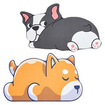 포시엘라 빨아쓰는 규조토 욕실 발매트 귀요미 2개, 1.시바견1P 불독1P