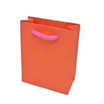 바미샵 무지종이쇼핑백 미니 커플링 다이아반지 작은선물포장용 b0584, 오렌지, 1개