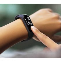 SMART WATCH 운동 터치 전자 방수 LED 손목 시계 도매, 1-LED방수시계-블랙
