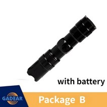 고휘도 손전등 led 써치라이트 충전식 USB 드림캐스트 4 Led 강력 플래시라이트 울트라 브라이트 토치 휴대용 방수, 패키지 B 손전등