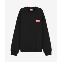 DIESEL 남성 로고 맨투맨 - 블랙 / A115910ILAC9XX LOGO SWEATSHIRT
