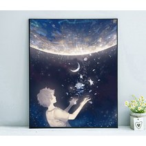 비가토 DIY 채색 로맨틱 풍경 홈 장식 그림 유화 그리기, VXK03_40X50 내부프레임_DIY 세트