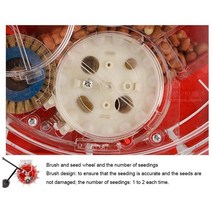 씨앗파종기 모종기 이식기 파종기구 수동 파종기 기계 도구 손으로 밀고 간장 땅콩 옥수수 롤러 포인트 회, 01 Five mouths