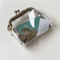 1+1 퓨처비 투명 PVC 방수 동전지갑 여행지갑