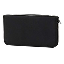 MUJI 무인 양품 폴리에스텔 여권 케이스・클리어 포켓 첨부 블랙・약 23.5×13×2.5 cm 38743668, 상품명참조