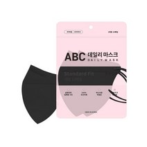 [100매] ABC 에이비씨 데일리 황사방역용 마스크 대형 KF94 10매입 10개, 5개, 검정색
