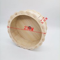 햄스터 은신처 둥지 푹신한 원목 원룸 고슴도치 용품 베이직 계단 대형 애견, 원목 지지대 없는 런닝 휠 23cm