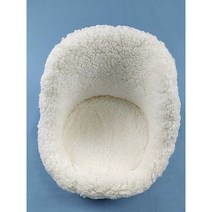 셀프 백일상 양털의자세트 홈스냅 신생아 아기 소품, 화이트 (0-3개월)