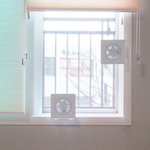 창틀 창문환풍기 이동식환풍기 주방 욕실 결로예방 저소음환풍기 무타공 설치, 대형