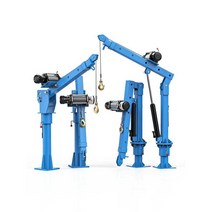 차량 탑재형 크레인 트럭 소형 리프트 호이스트 원치 1톤, 더블 리모콘/두꺼운 24v/500kg
