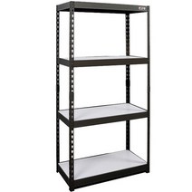 몬스터랙 600x400x1500 4단 선반 철제선반 조립식앵글 베란다선반 조립식선반 앵글선반 랙, 블랙(FD)