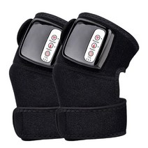 무릎온열기 손목 팔꿈치 온열 밴드 온 찜질기 무선 전기 적외선 난방 무릎 마사지 랩 관절 지원 진동 치료 물리 치료 기계 통증 완화 마사지, 미국 플러그, b형(1쌍)