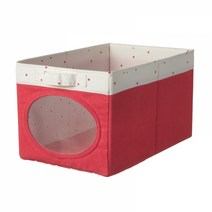 이케아 뇌이삼 수납함 라이트레드 25 x 37 x 22cm 404.415.01