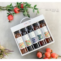 [농부프린스 5종선물세트] 석류청+개복숭아청+감식초+오디청 5종선물세트 따서담금5호, 1개, 기본