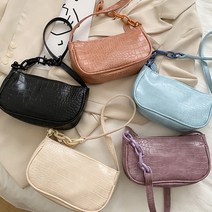 PG 뱀피숄더미니백 비비드 와니 체인 미니 숄더백 파우치