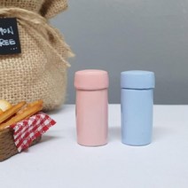 파스텔 보온병 미니어처 (2color) 인테리어 소품, 쿠팡 블루