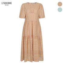 레코브 (레코브) 펀칭 자수 반팔 원피스(LU31B7OP534X)